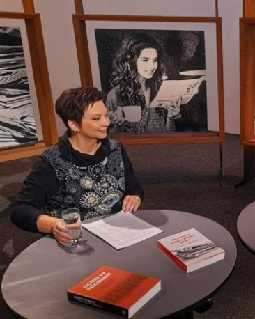 Marie Koldinská ve studiu pořadu Historie.cs