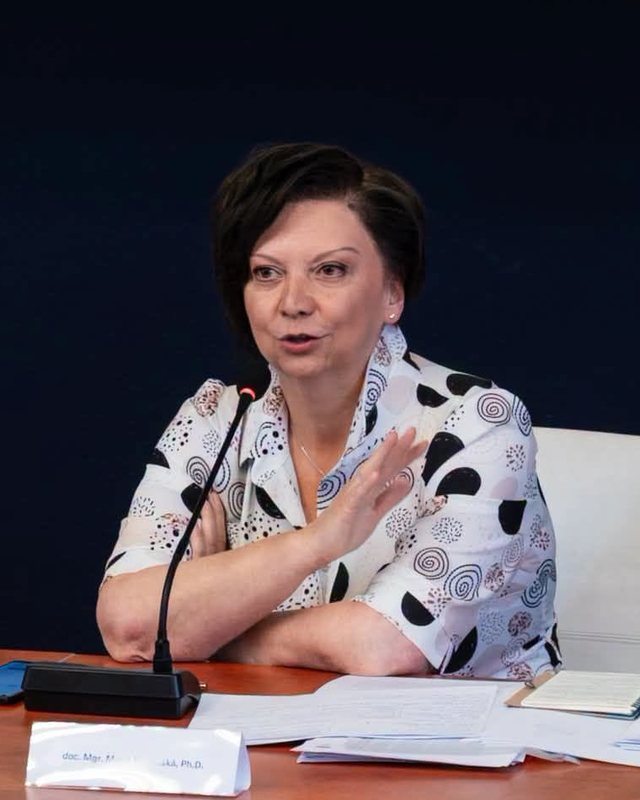 Marie Koldinská při vystoupení